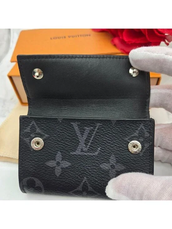 ★SOLD★ Louis Vuitton Monogram Eclipse Discovery Fold Wallet - Picture 10 of 15